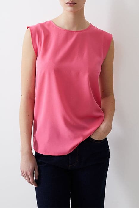 S/S CREPE LIGHT TANK TOP CAMELLIA by French Connection