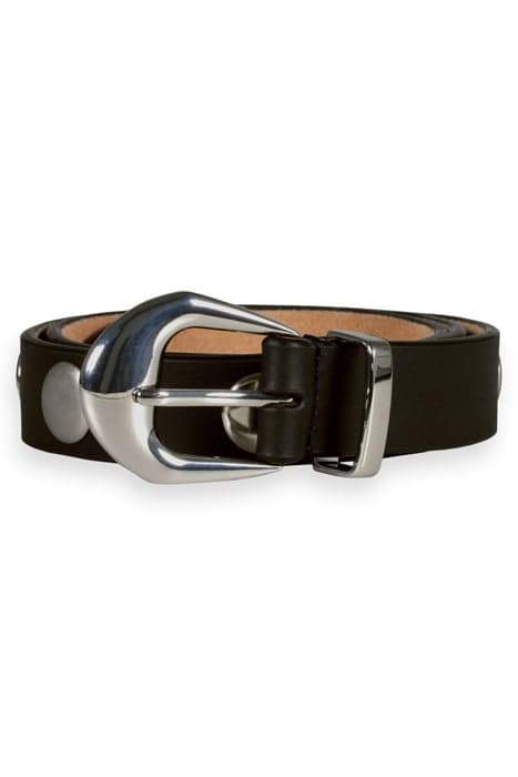 LARGE STUDDED WAIST BELT EVENING BLACK by Scotch & Soda