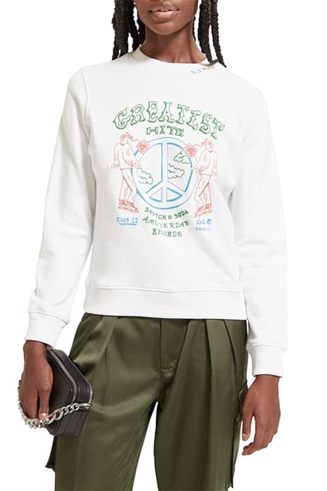 GREATEST HITS REGULAR FIT SWEATSHIRT WHITE by Scotch & Soda