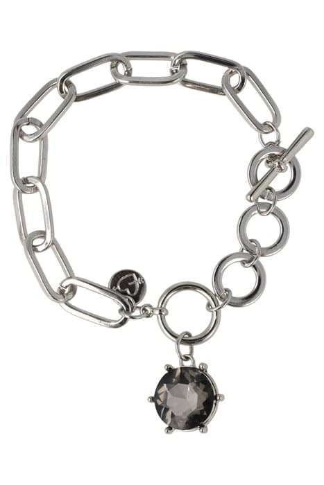 RHODIUM AND CRYSTAL BRACELET by OTAZU