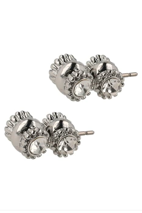 OTAZU VINTAGE BARREL EARPINS - RHODIUM by OTAZU