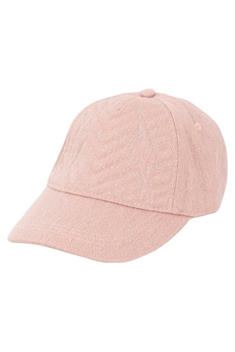 GIRLS’ PINK GLITTERY PRINT CAP WITH LIGHTNING EMBROIDERY by IKKS