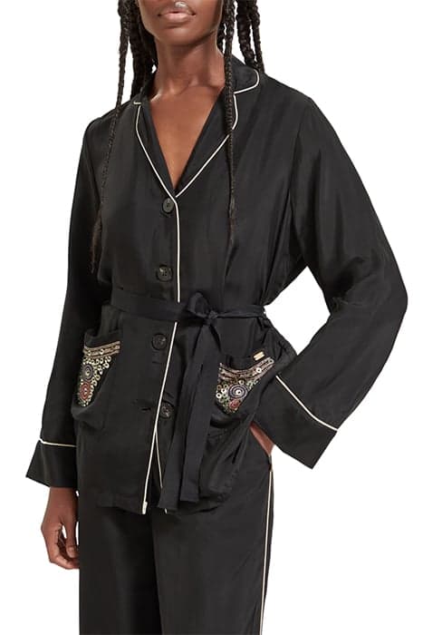 EMBROIDERED OCCASION PYJAMA BLAZER EVENING BLACK by Scotch & Soda