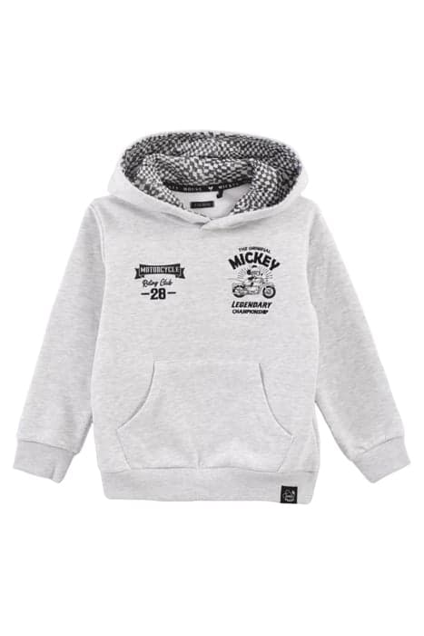 BOYS’ GREY IKKS–MICKEY HOODIE WITH MICKEY EMBOSSED ON BACK by IKKS