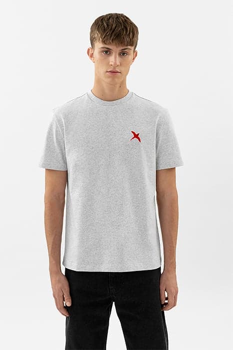 ROUGE BEE BIRD T-SHIRT LIGHT GREY MÉLANGE by Axel Arigato