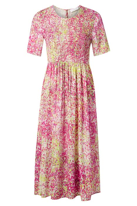 PRINTED MIDI DRESS PINK COSMOS by Rich & Royal