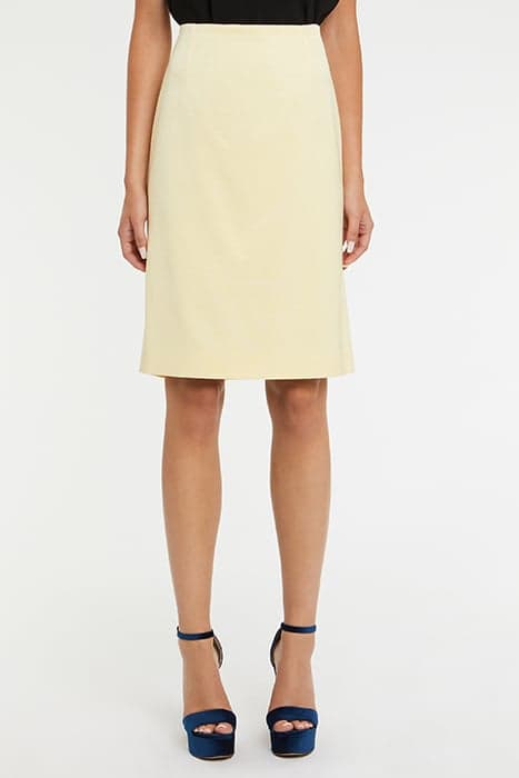 SKIRT OTTOMAN STRETCH LIGHT YELLOW by Paule Ka