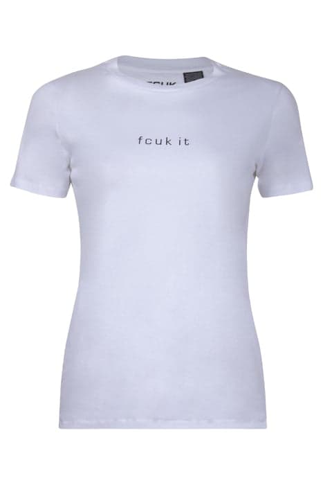 FCUK IT TEE WHITE/BLACK by French Connection