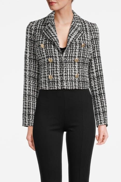 MEGAN SHORT JACKET CHECK BLACK AND WHIT by Marciano by Guess