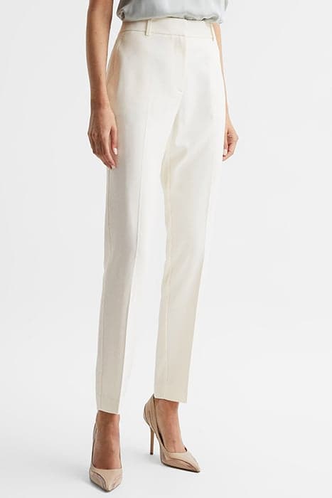 EMBER-SLIM LEG TROUSER CREAM by Reiss