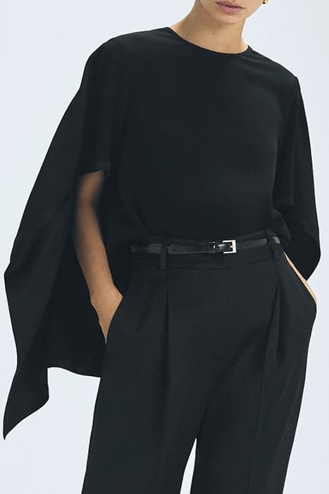 FLORENCE-CAPE TOP BLACK by Reiss