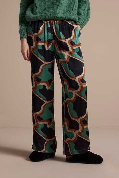 TROUSERS GRAPHIC VISCOSE PRINTS by Summum Woman