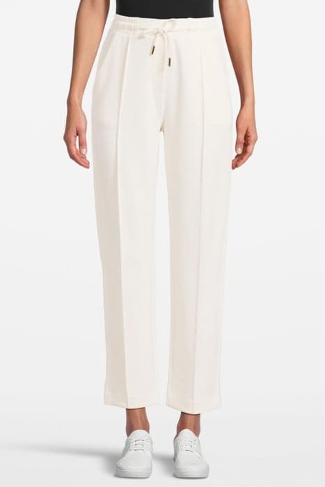 SUITED INTERLOCK PANTS PEARL WHITE by Rich & Royal