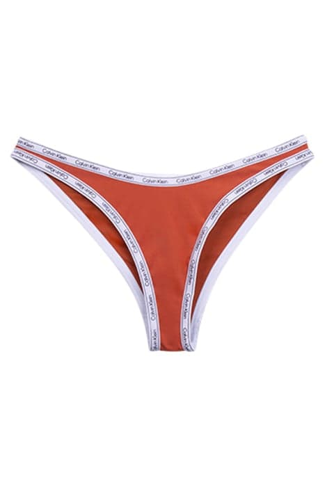 HIGH LEG CHEEKY BIKI GINGER BISCUIT by Calvin Klein