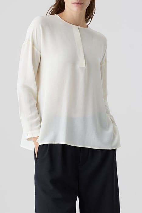 COLLARLESS BLOUSE SHIRTS & BLOUSES IVORY by Closed