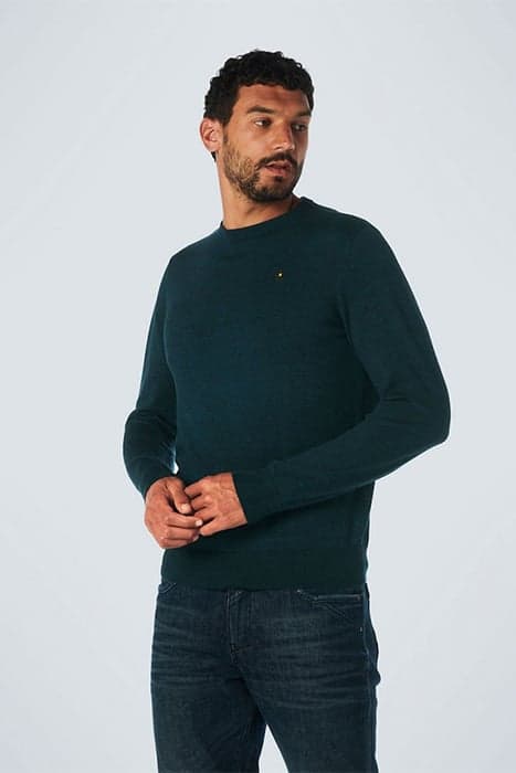 PULLOVER CREWNECK 2 COLOURED MELANGE OCEAN by No Excess