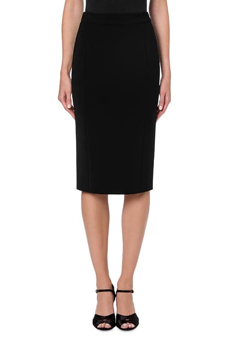 CREPE SKIRT BLACK by Moschino