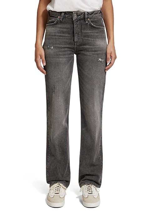 THE SKY PLUS HIGH RISE STRAIGHT JEANS TRUE NORTH LIGHT TRUE  by Scotch & Soda