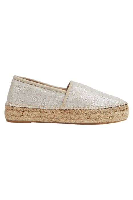 TRACEY FLAT ESPADRILLE GOLD by LK Bennett