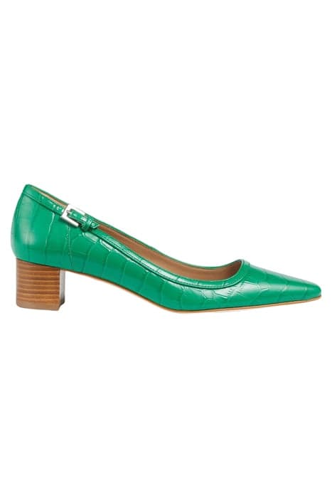 AMELIA BLOCKED STACK HEEL EMERALD by LK Bennett