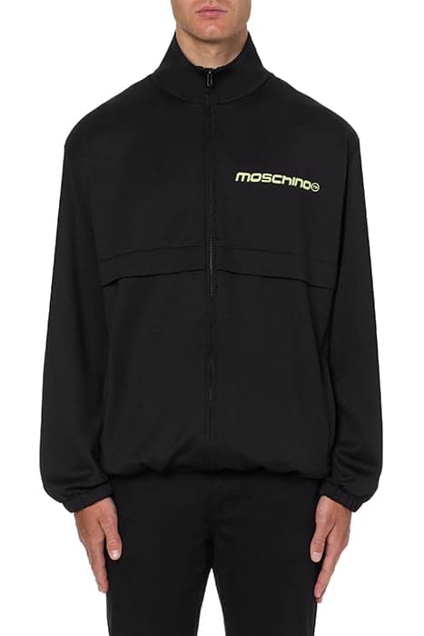 MOSCHINO™ STRETCH TECHNICAL SWEATSHIRT BLACK by Moschino