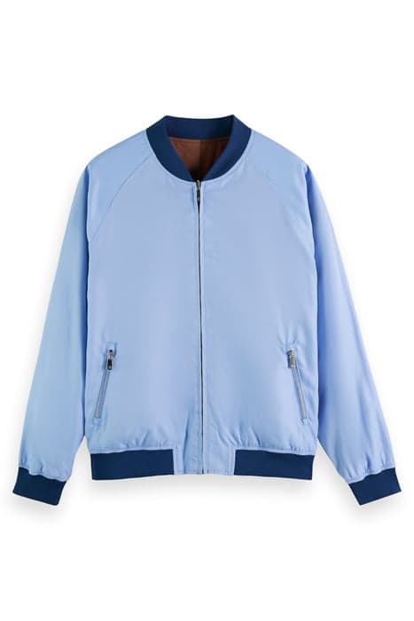 CUT AND SEW REVERSIBLE BOMBER JACKET OCEAN MIST by Scotch & Soda