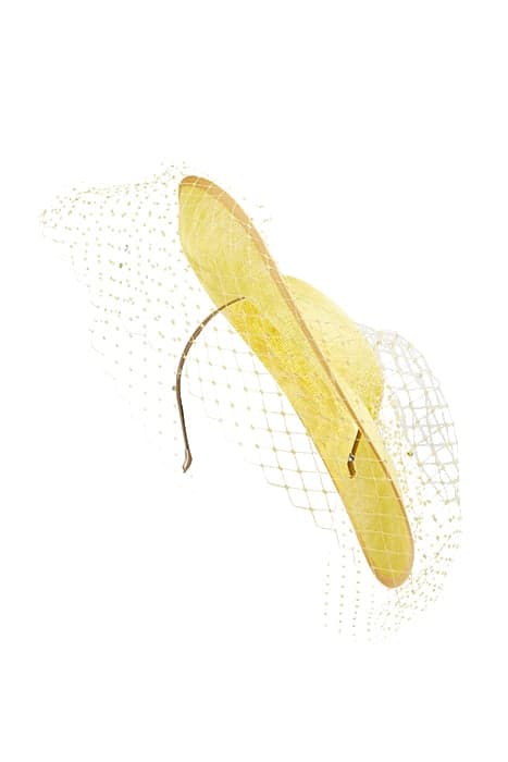 HT ANNALISE WIDE BRIM LEMON by LK Bennett