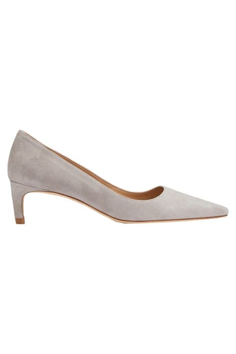 AVA SET BACK HEEL COURT PALE GREY by LK Bennett