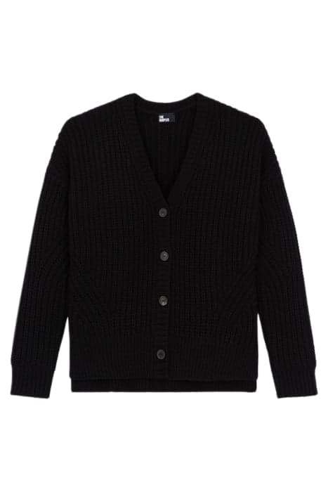 CARDIGAN WITH V-NECK BLACK by The Kooples