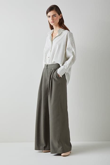 TR ISLA PALAZZO TROUSER KHAKI by LK Bennett