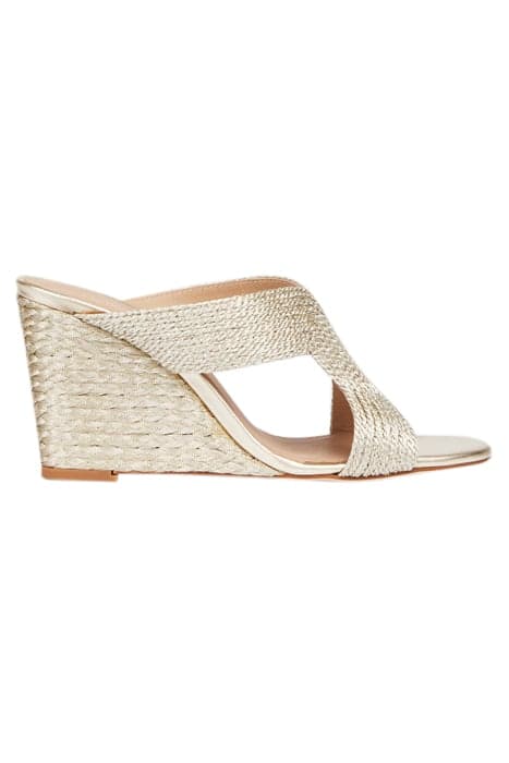 SONIA WEDGE MULES SOFT GOLD by LK Bennett