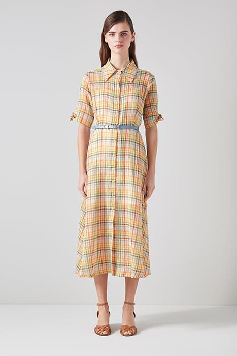 DR SAFFRON COTTON DRESS MULTI by LK Bennett