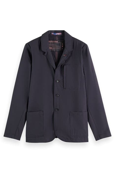 UNCONSTRUCTED NYLON-BLEND BLAZER DEEP SEA by Scotch & Soda