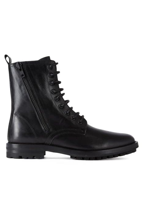 RANGER BOOTS WITH SIDE ZIP BLACK by The Kooples