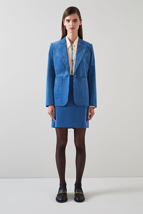 JK DEBORAH CORD JACKET BLUE by LK Bennett