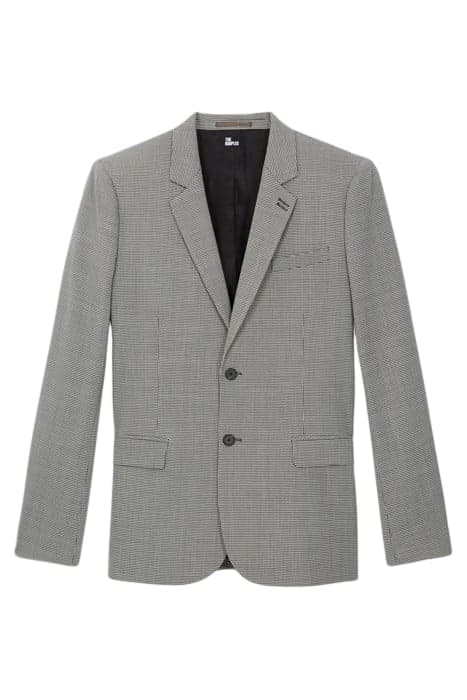 FIT SUIT JACKET ECRU BLACK by The Kooples