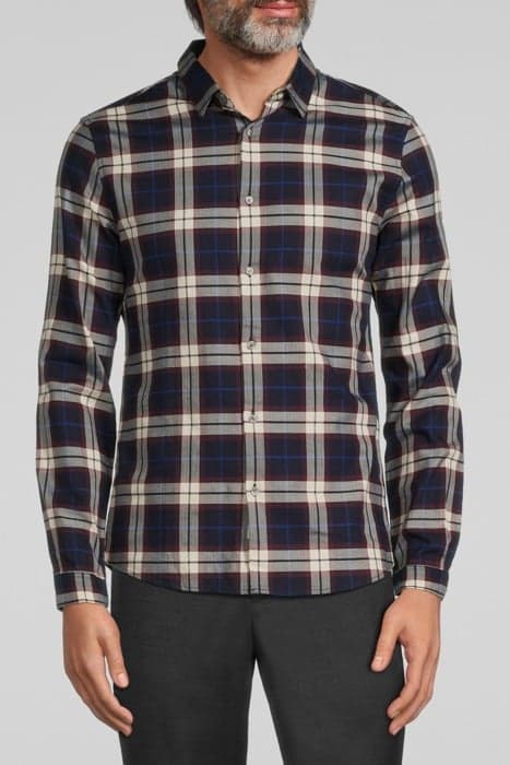 BURGUNDY CHECK SLIM SHIRT BURGUNDY by IKKS