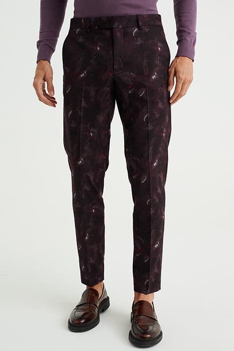 PANTALON BURGUNDY RED by WE Fashion