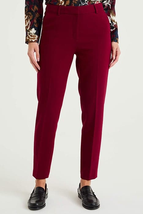 TROUSER BURGUNDY RED by WE Fashion