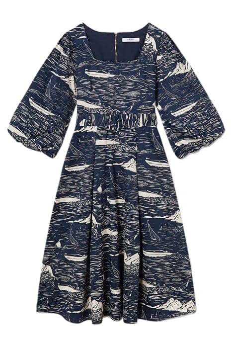 DR LIZA RIVIERA DRESS NAVY/CREAM by LK Bennett