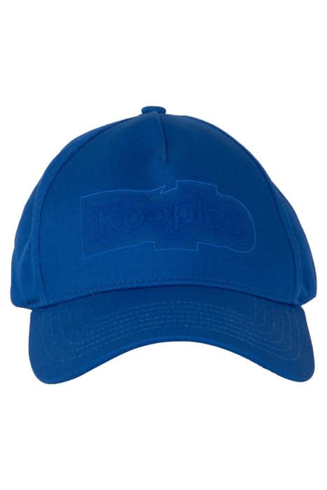 COTTON CAP WITH KOOPLES LOGO BLUE by The Kooples