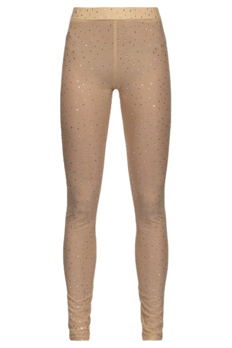 GINSENG 2 LEGGING CHARMEUSE FULL STRASS MATT ALMOND by PINKO