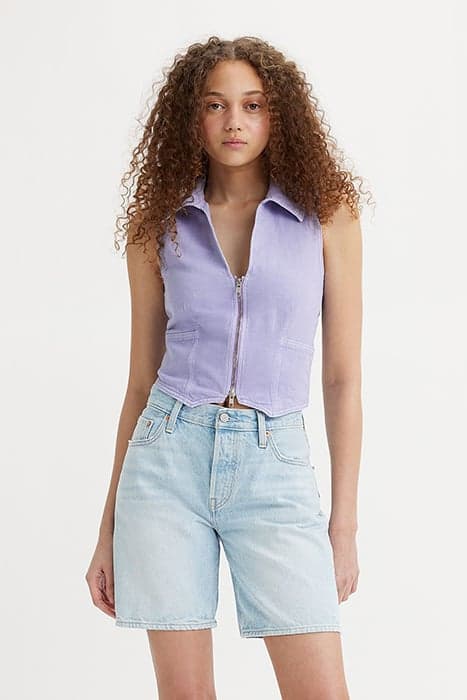 LILOU DENIM VEST DUSTY PERSIAN VIOLET X by Levi's