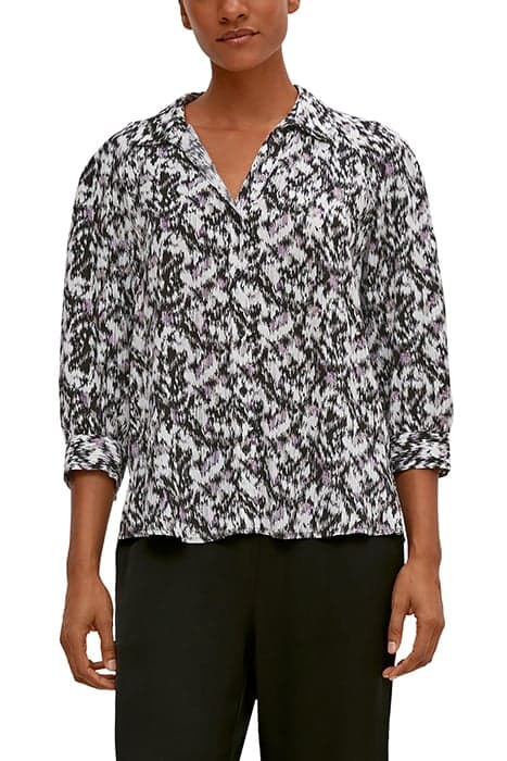 COMMA BLOUSES GREY/BLACK by Comma