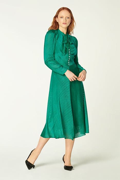 DR KEIRA SATIN DEVORE EMERALD by LK Bennett