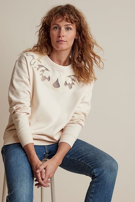 SWEATSHIRT SWEAT IVORY by Summum Woman