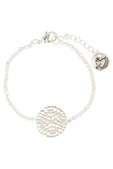 FLOWER DISC BRACELET SILVER by OTAZU