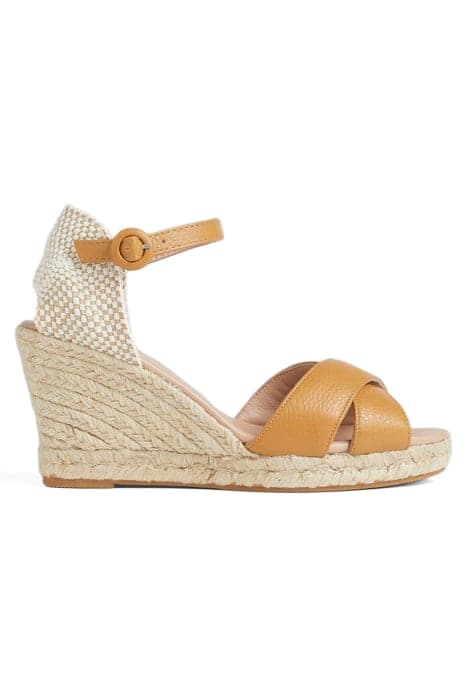 ANGELE - ESPADRILLE WEDGE TAN by LK Bennett