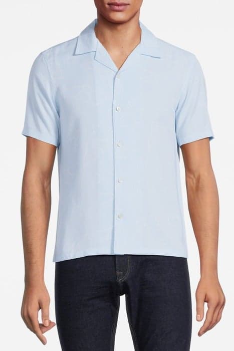 IRVING SHORT-SLEEVE SHIRT IN FLORAL FLUID TWILL SKYLIGHT MUL by THEORY