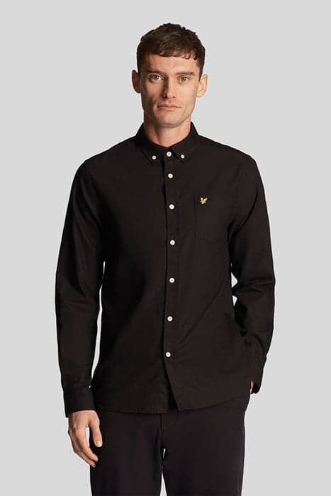 REGULAR FIT LIGHT WEIGHT OXFORD SHIRT JET BLACK by Lyle & Scott